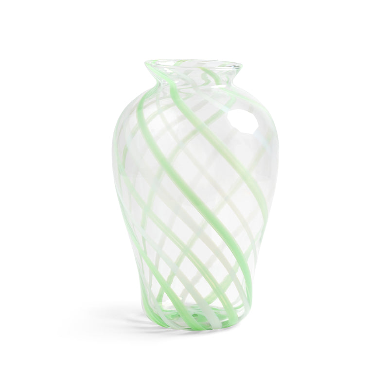 &klevering - Yogu Vase | 33,5 x Ø 19 cm / spiral green