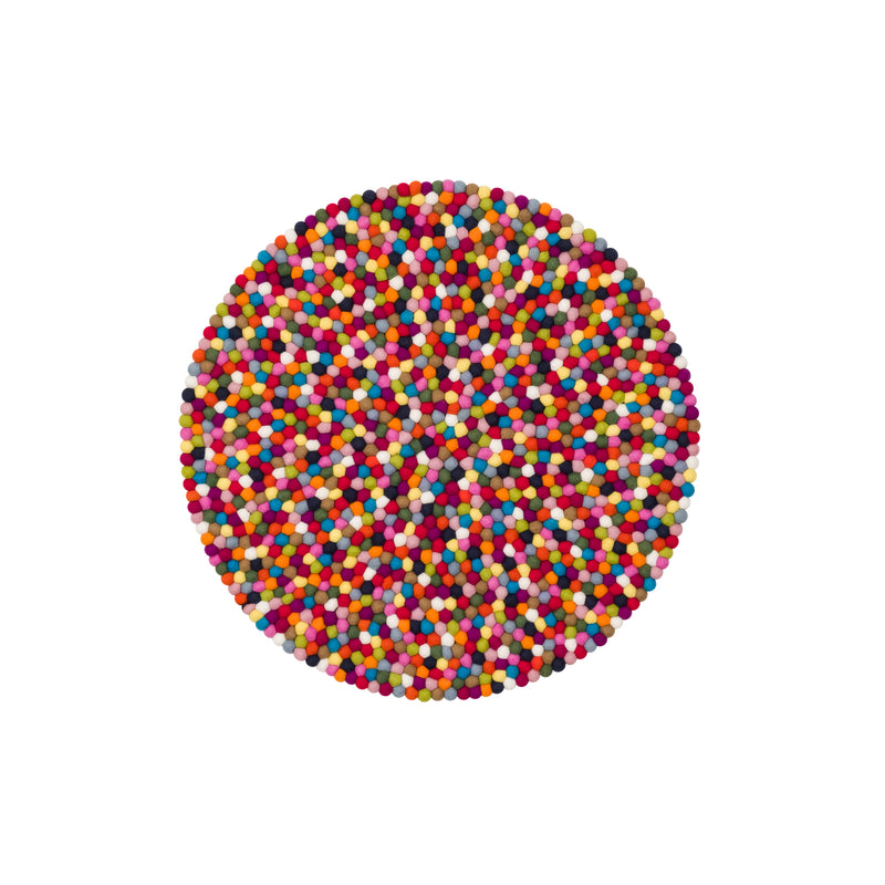 myfelt - Lotte Filzkugelteppich rund | Ø 70 cm