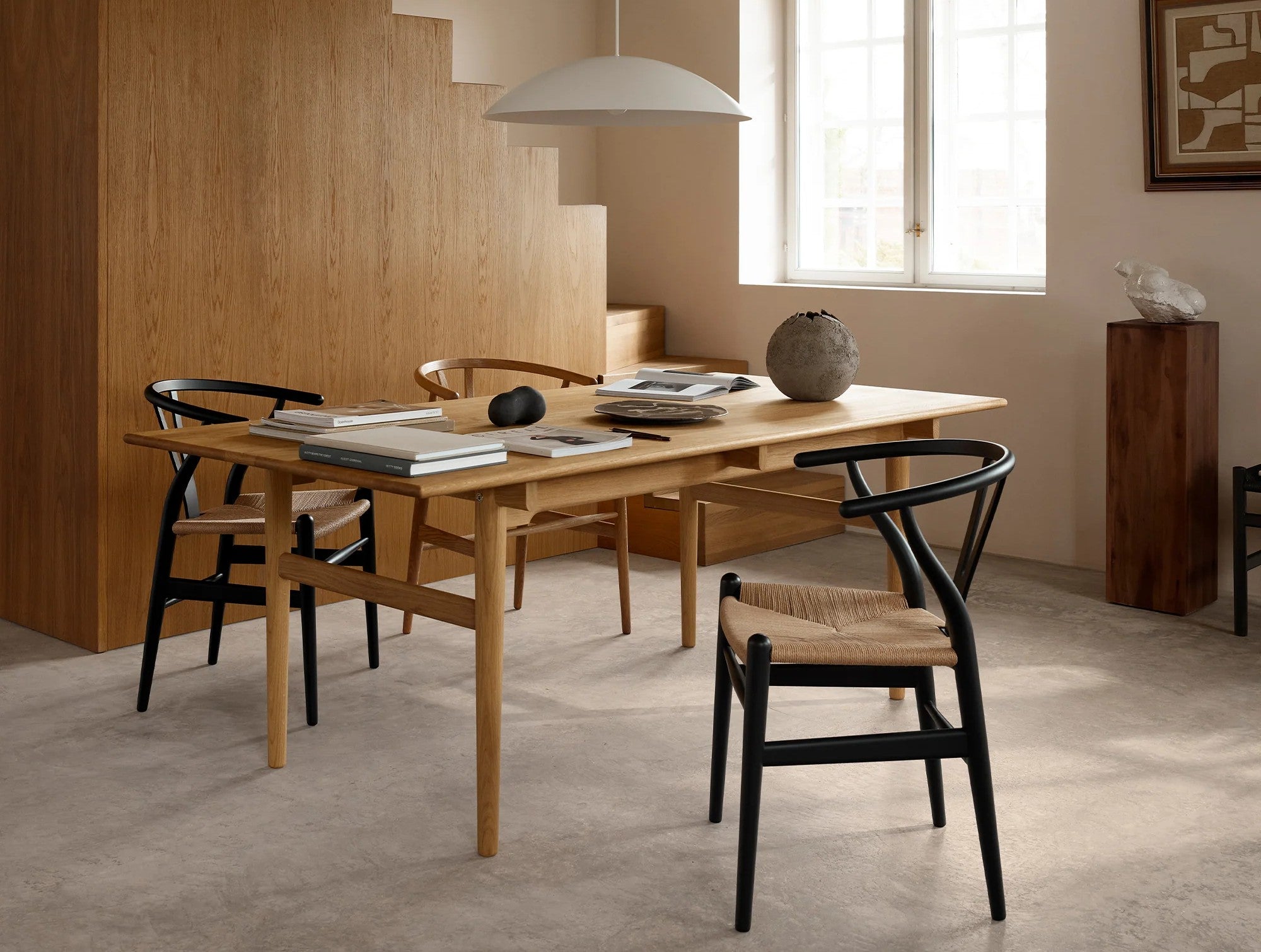 Carl Hansen - CH24 Wishbone Chair Set | 2er-Set / Buche soft black, 4er-Set / Buche soft black