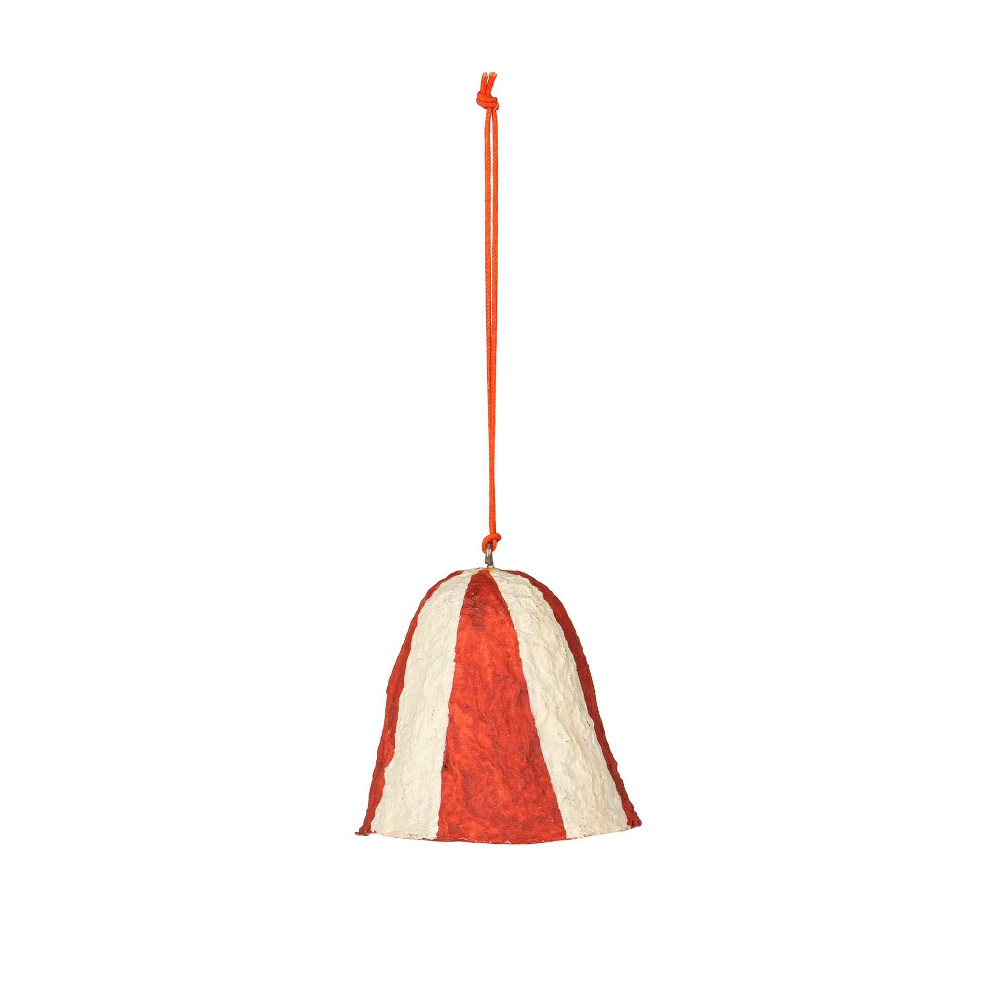 Broste Copenhagen - Christmas Pulp Deko-Anhänger | Glocke / pumpkin orange