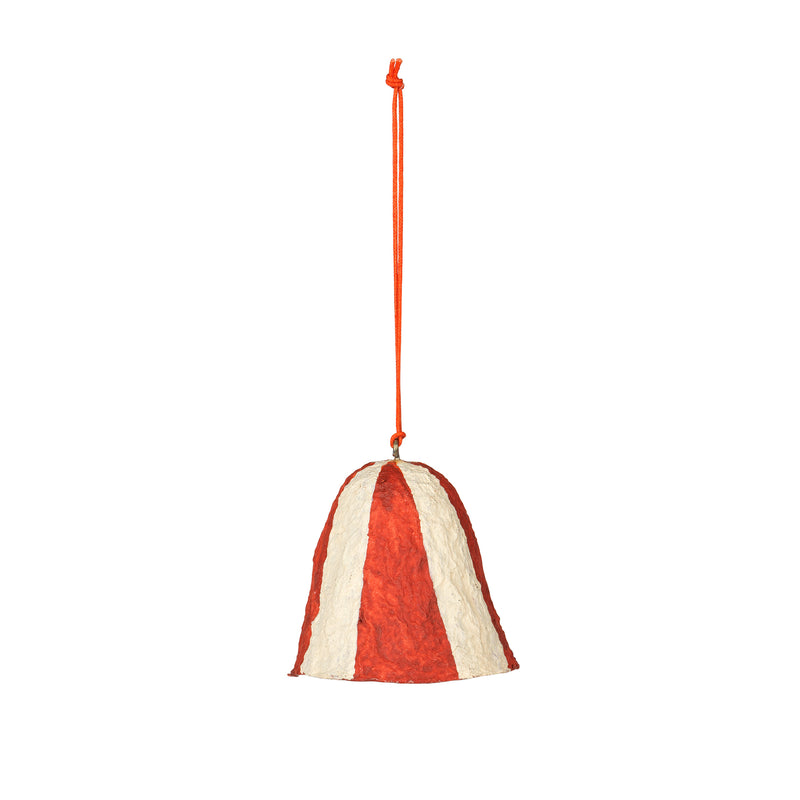 Broste Copenhagen - Christmas Pulp Deko-Anhänger | Glocke / pumpkin orange