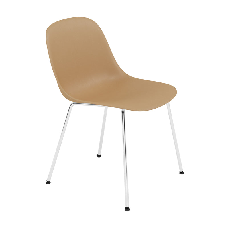 Muuto - Fiber Side Chair Tube Base | ocker recycled / chrom