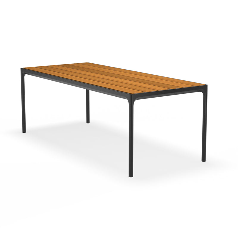 HOUE - FOUR Outdoor Tisch | 210 x 90 cm / Bambus/schwarz