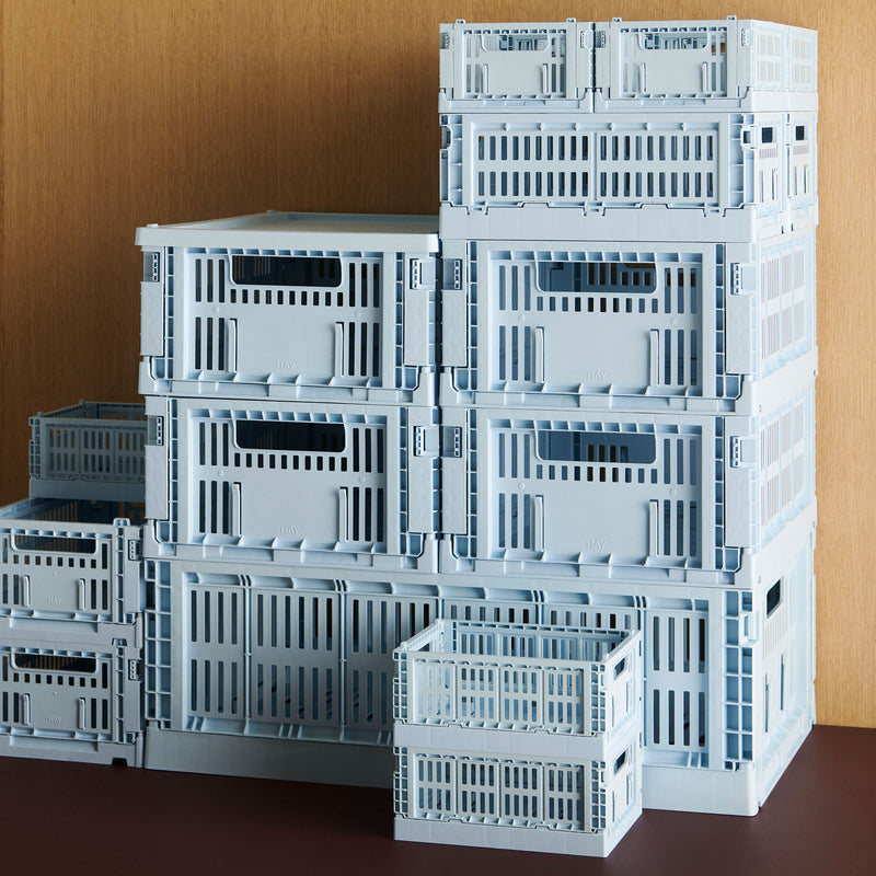 HAY - Colour Crate Korb S recycled | soft blue