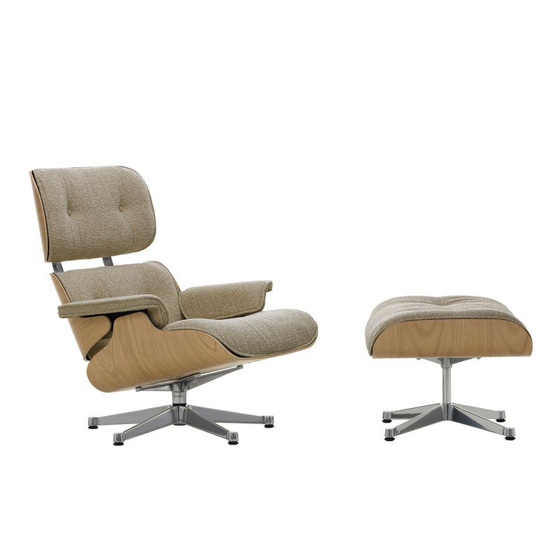 Vitra - Lounge Chair &amp; Ottoman | Nubia bambus/terra / Kastanie natur / poliert