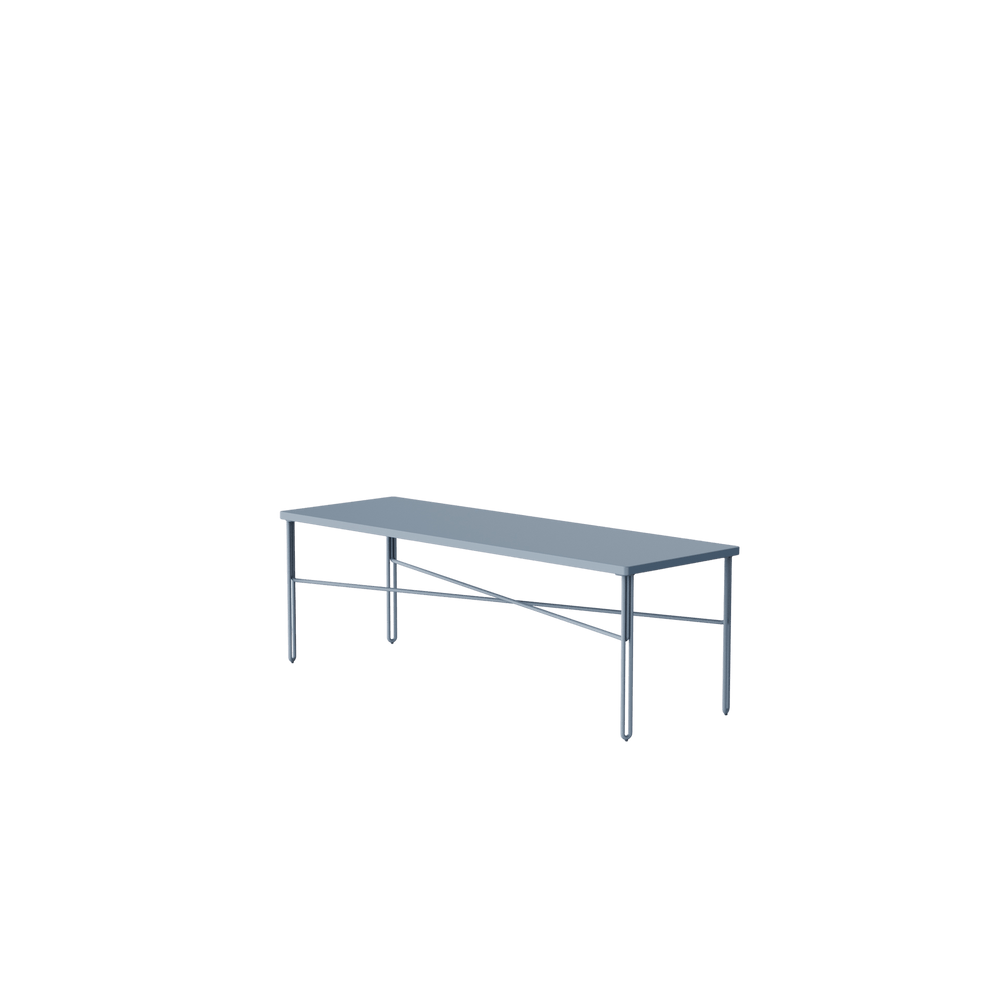 NINE - Inline Couchtisch | 120 x 40 cm / blau