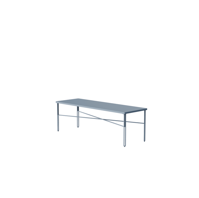 NINE - Inline Couchtisch | 120 x 40 cm / blau