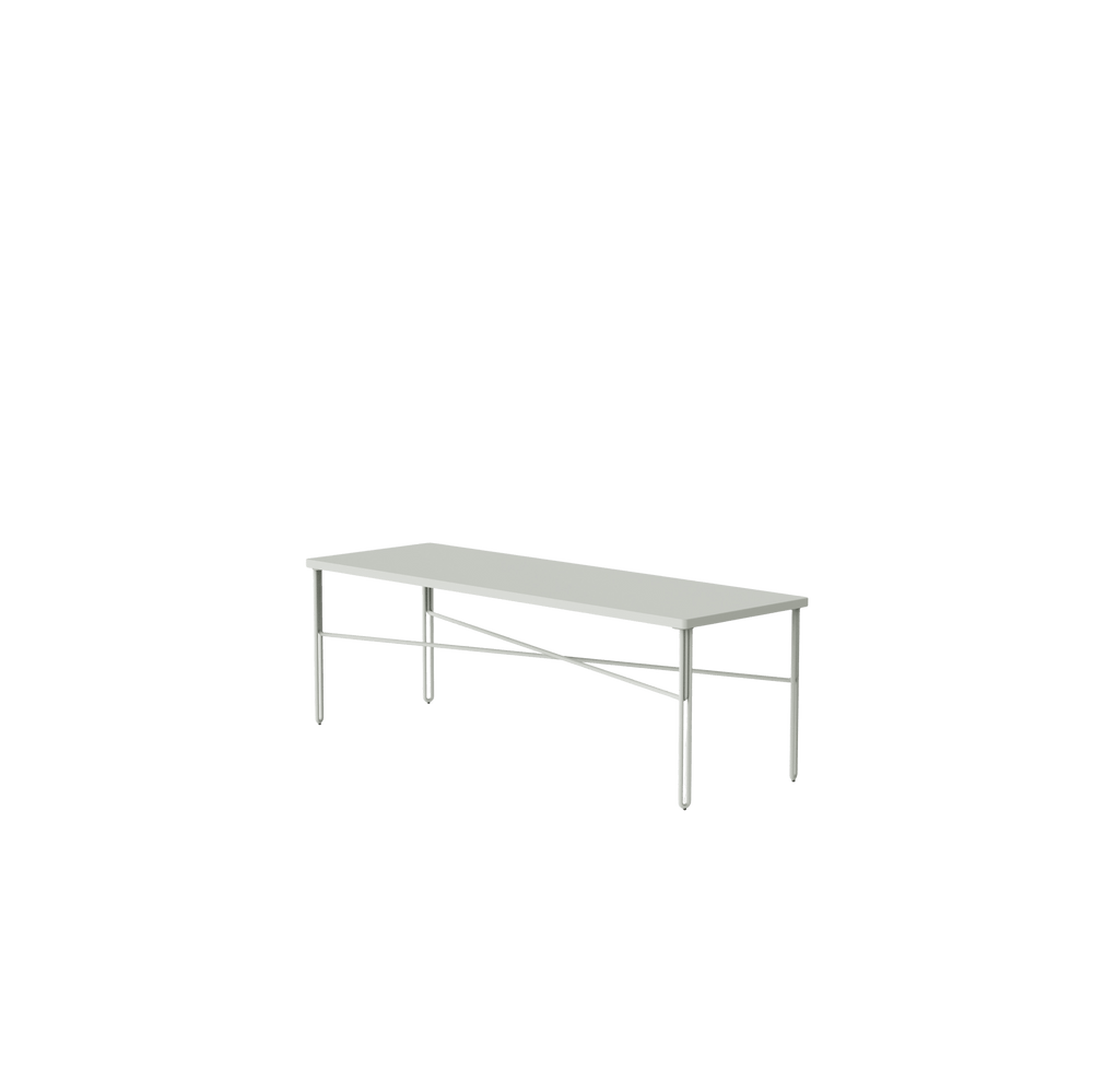NINE - Inline Couchtisch | 120 x 40 cm / hellgrau