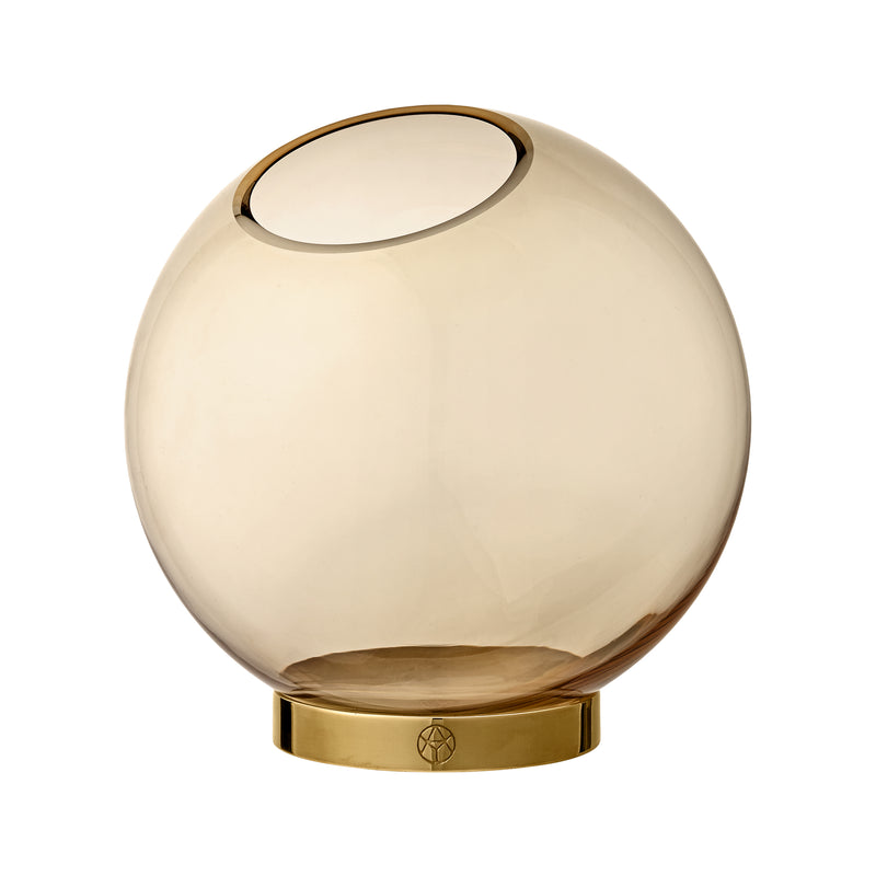 AYTM - Globe Vase | Ø 17 cm / amber