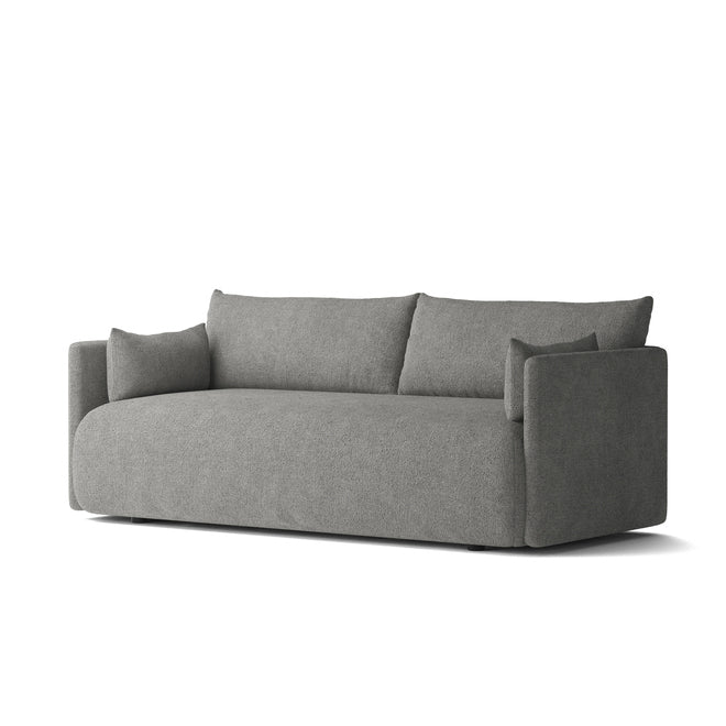 Audo - Offset Sofa | Audo Bouclé dunkelgrau (16) / 2-Sitzer