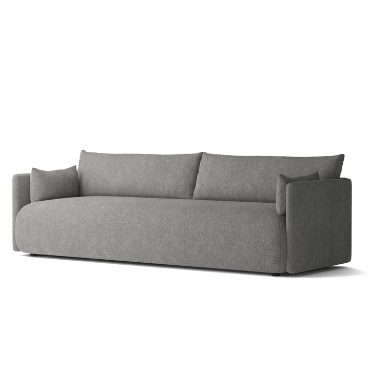 Audo - Offset Sofa | Audo Bouclé dunkelgrau (16) / 3-Sitzer