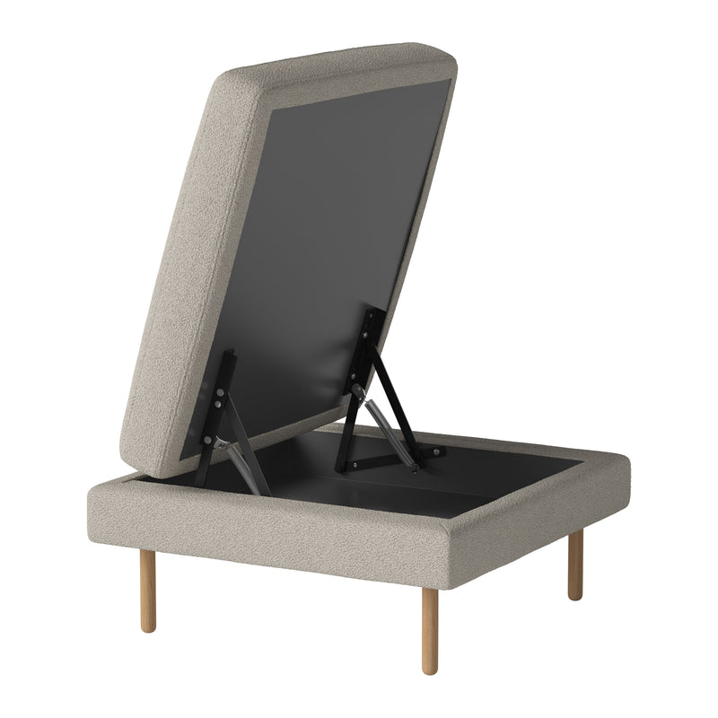 Bolia - Scandinavia Pouf | Paza sand / mit Aufbewahrung / 70 x 70 cm