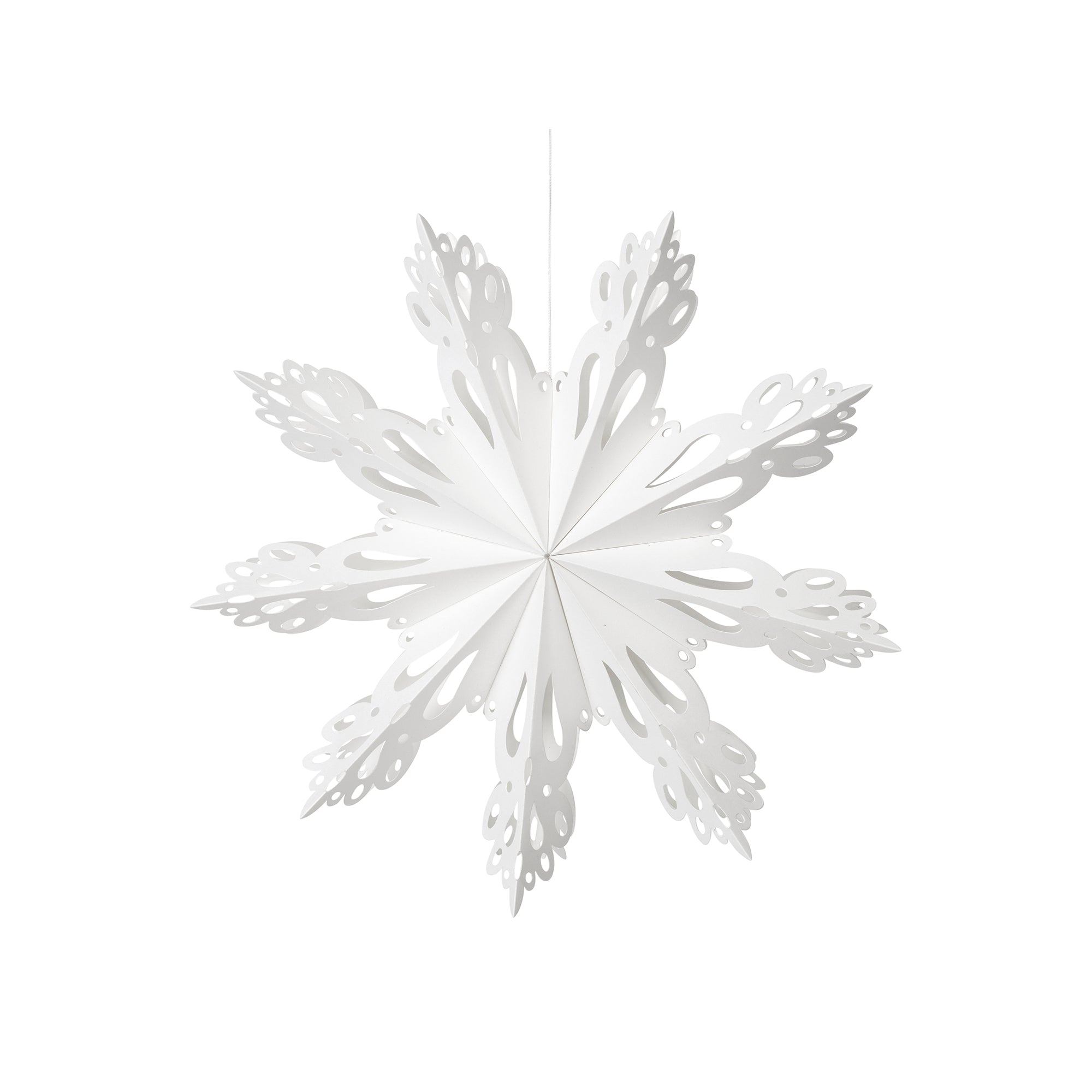 Broste Copenhagen - Christmas Snowflake Deko-Anhänger | Ø 30 cm / weiß