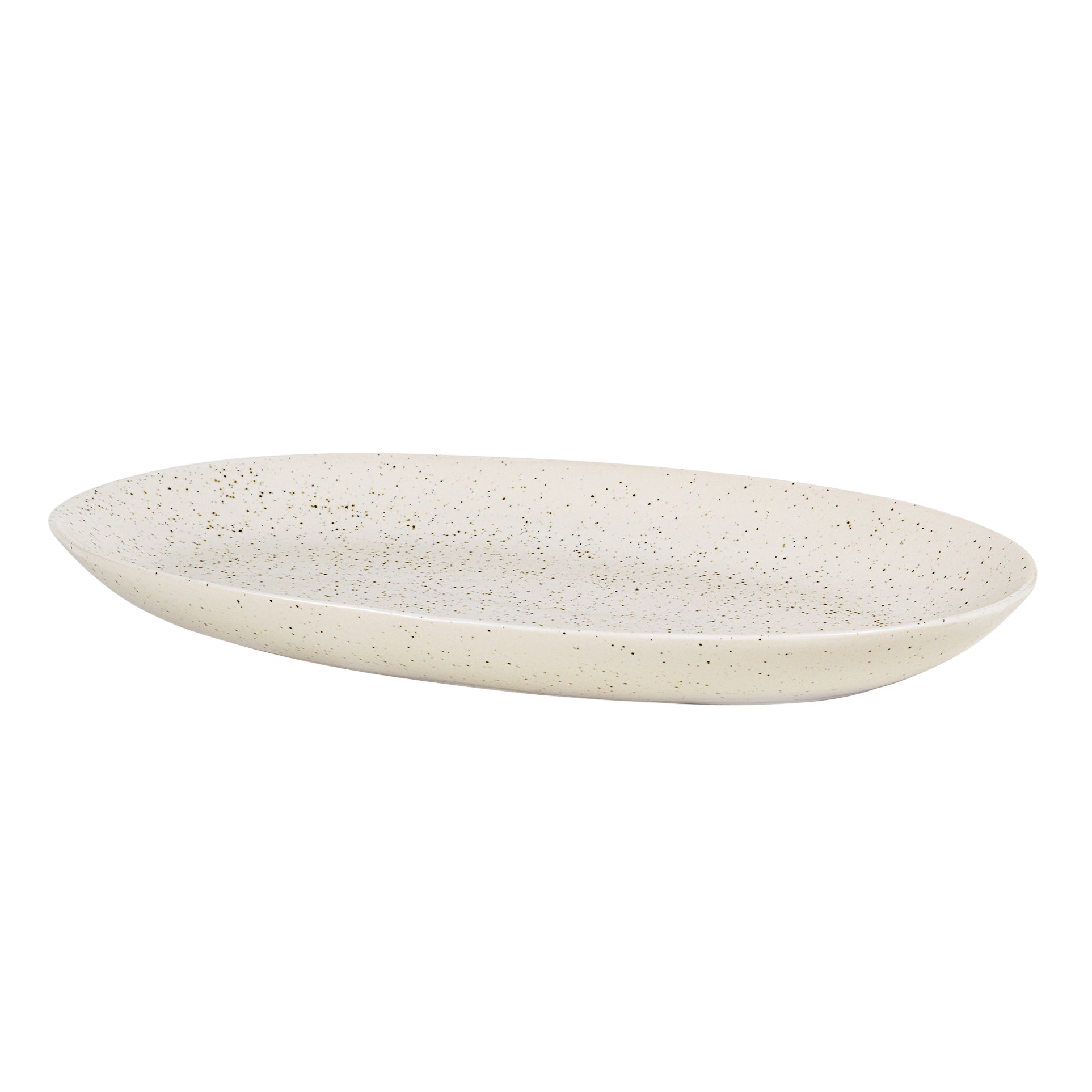 Broste Copenhagen - Nordic Vanilla Servierplatte | oval / 30 x 17 cm