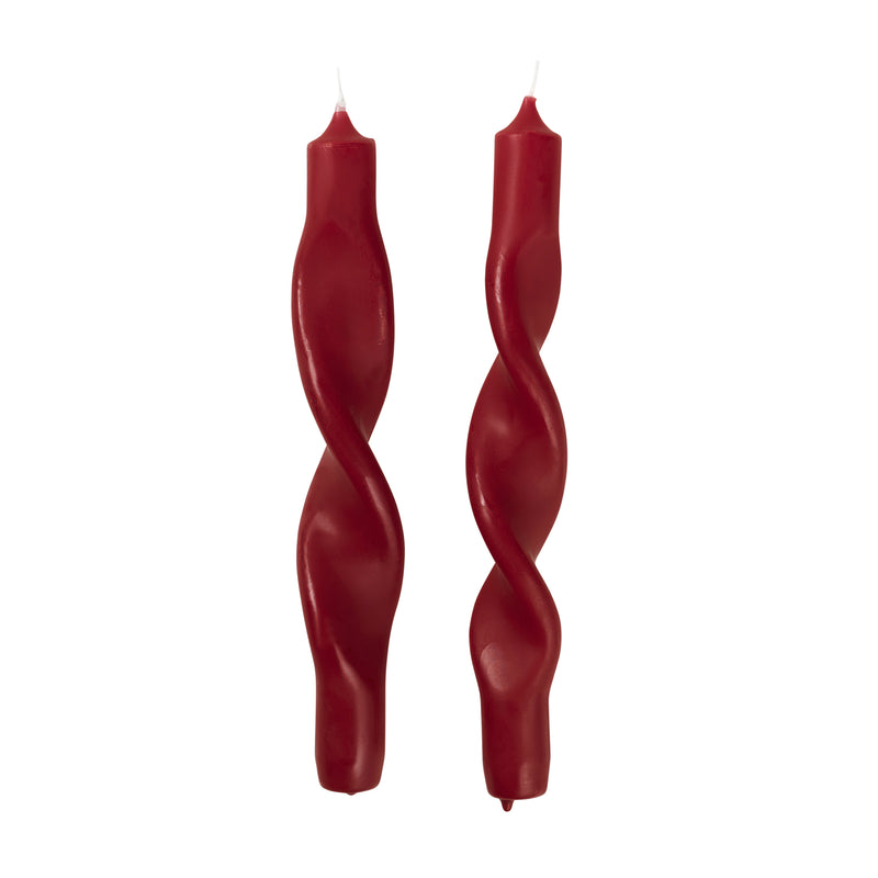 Broste Copenhagen - Twist Kerzen | truely red