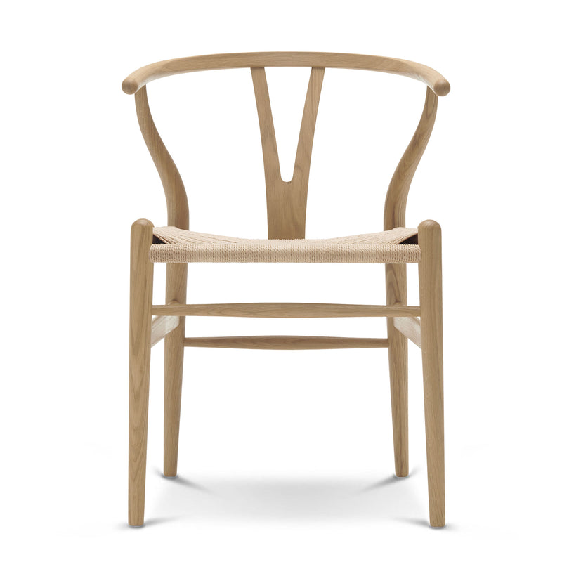 Carl Hansen - CH24 Wishbone Chair, schwarzes Geflecht