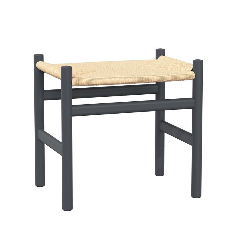 Carl Hansen - CH53 Hocker | Buche soft anthrazit lackiert