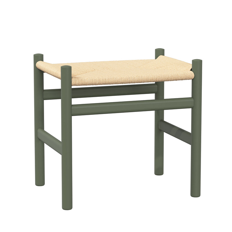 Carl Hansen - CH53 Hocker | Buche soft olivgrün lackiert