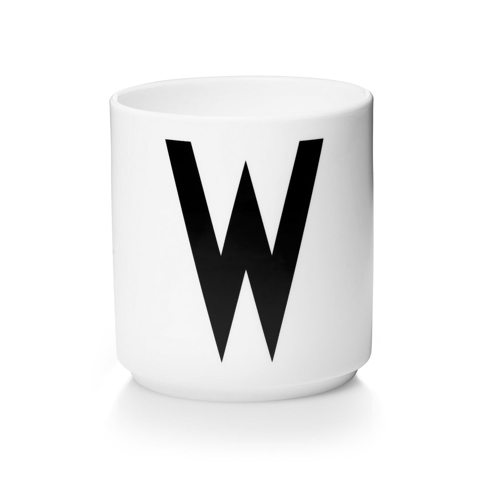 Design Letters - AJ Porzellan Becher | W / weiß