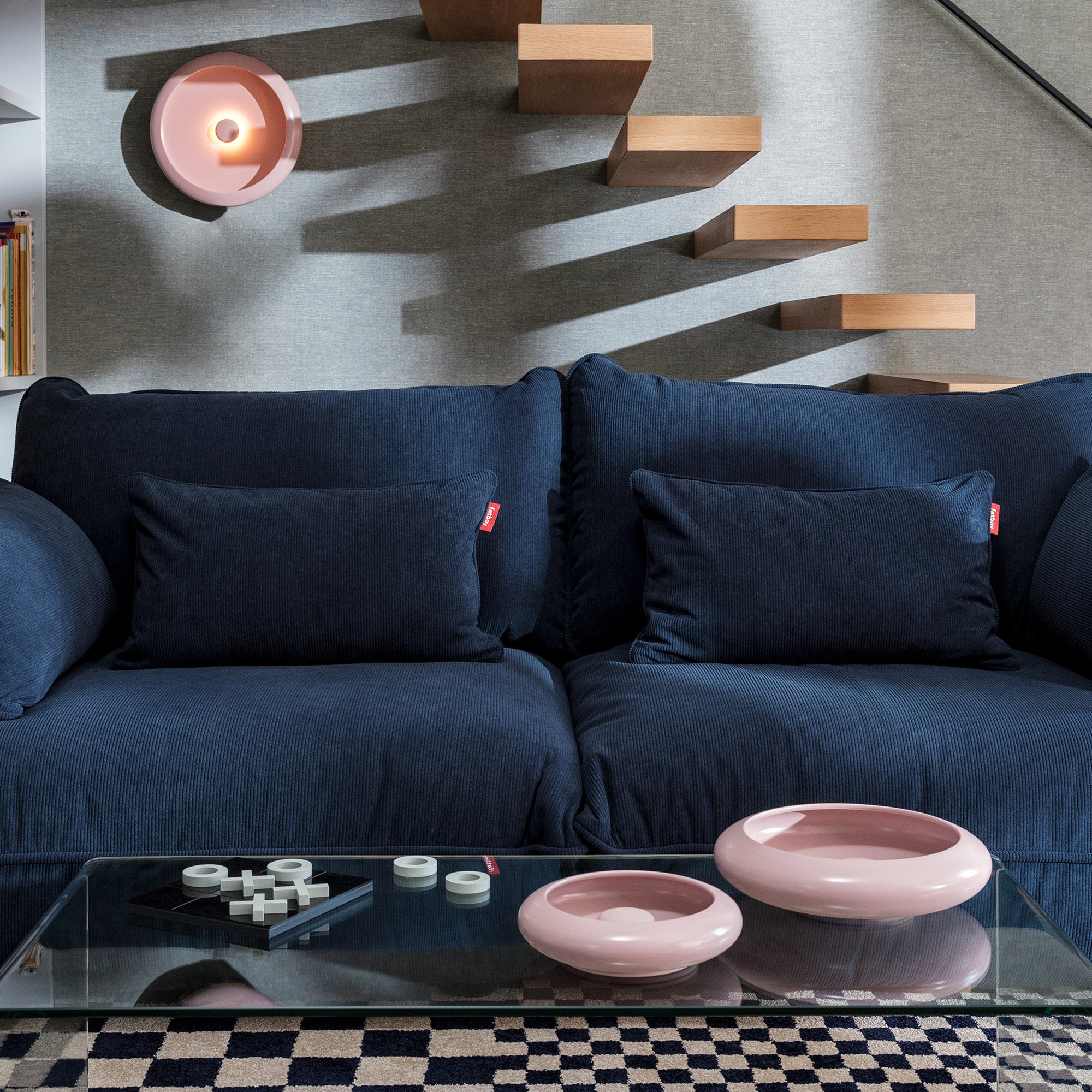 Fatboy - Oloha Trio Schale mit LED Akkuleuchte | soft pink