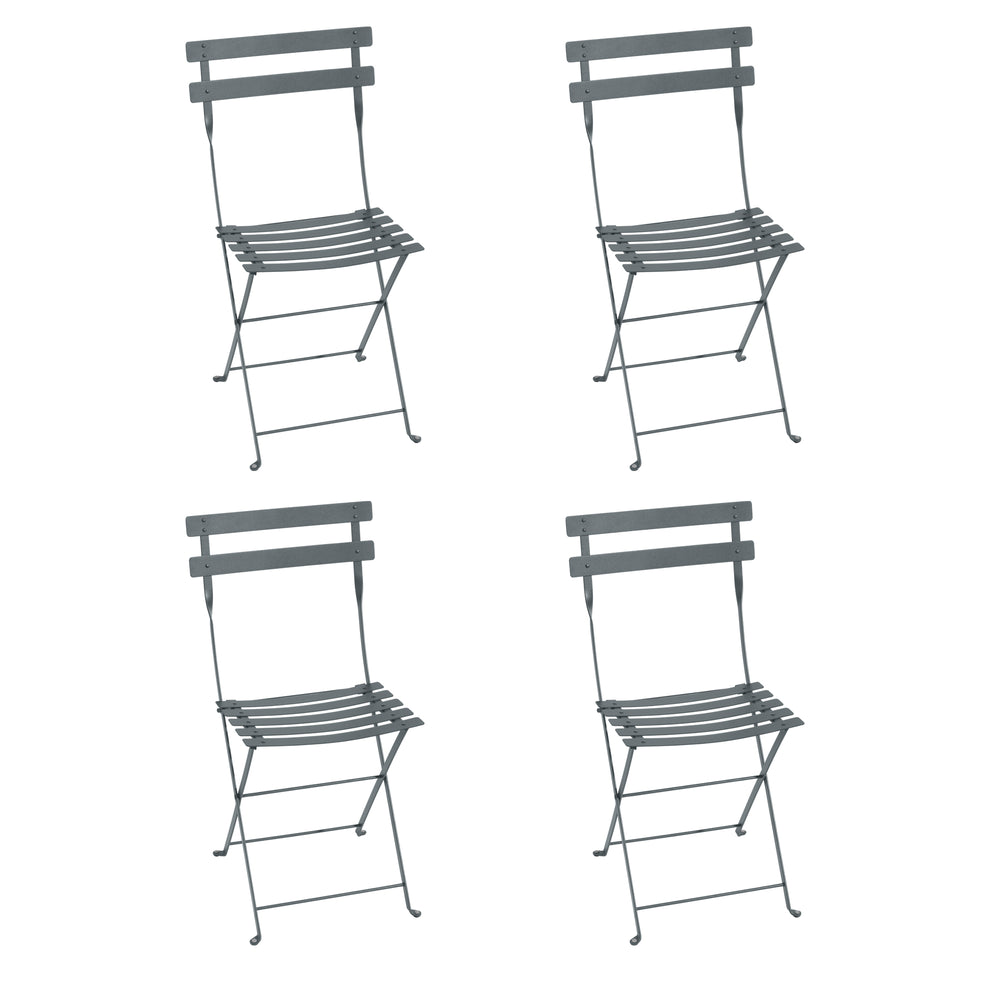 Fermob - Bistro Klappstuhl Metall (4er-Set) | gewittergrau