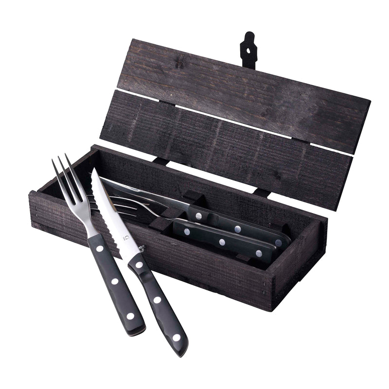 Gense - Old Farmer Steak Besteck | 4-tlg. / Stahl