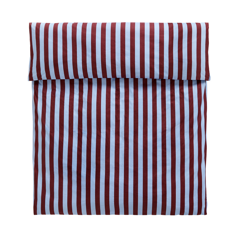 HAY - Été Bettbezug | 240 x 200 cm / bordeaux / sky blue