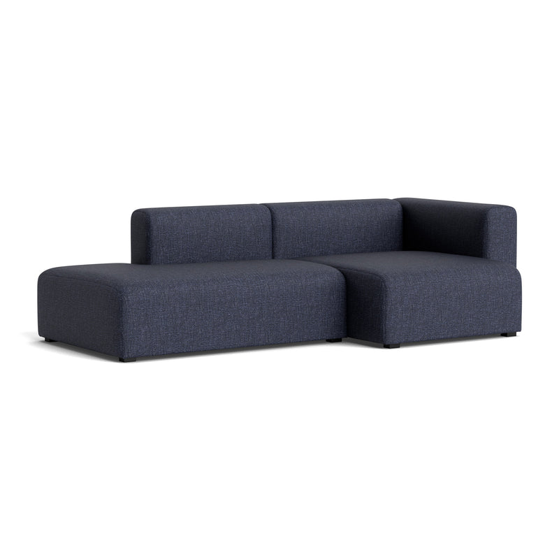 HAY - Mags Sofa 2,5-Sitzer | Overlap dunkelgrau (03) / Armlehne rechts / Kombination 3