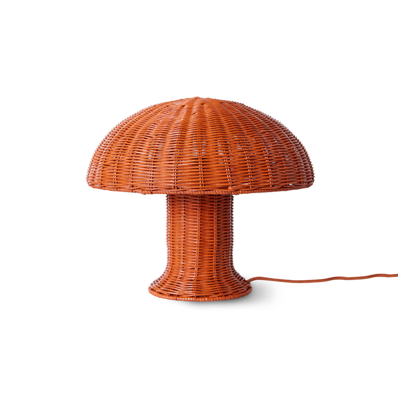 HKliving - Rattan Tischleuchte | coral