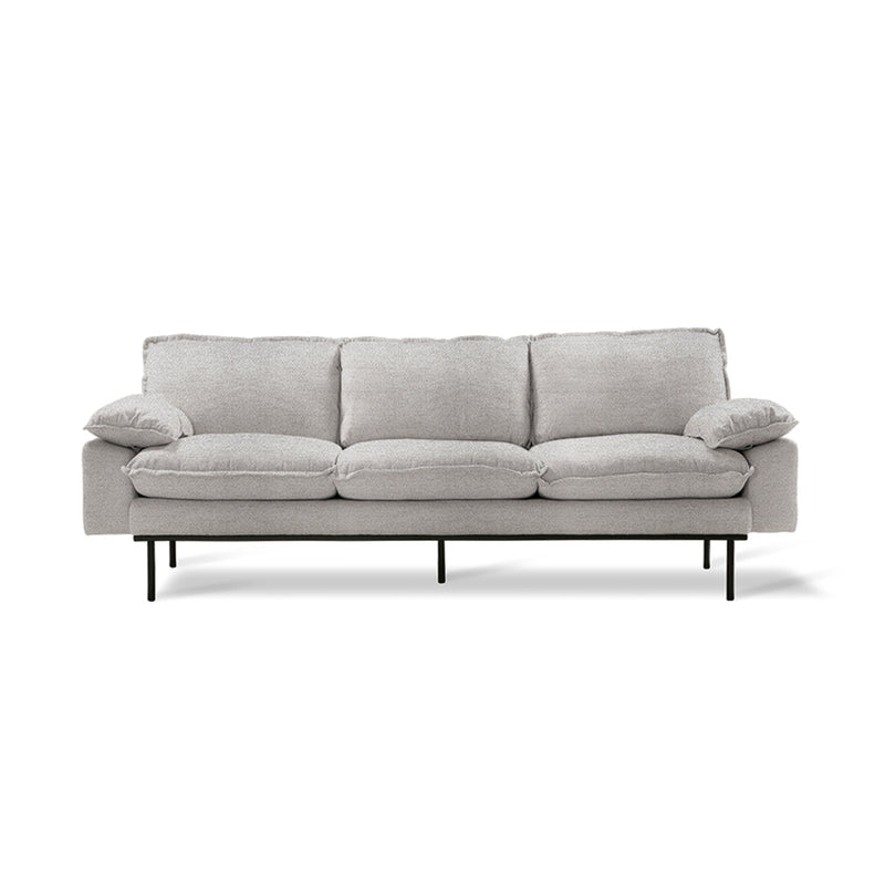 HKliving - Retro Sofa 3-Sitzer | hellgrau