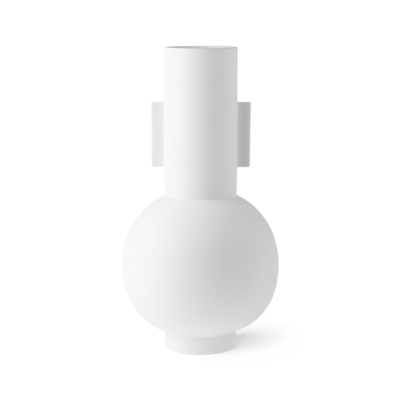 HKliving - Vase matt weiß | L
