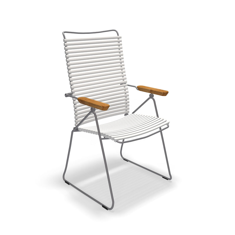HOUE - CLICK Position Outdoor Armlehnstuhl | muted white