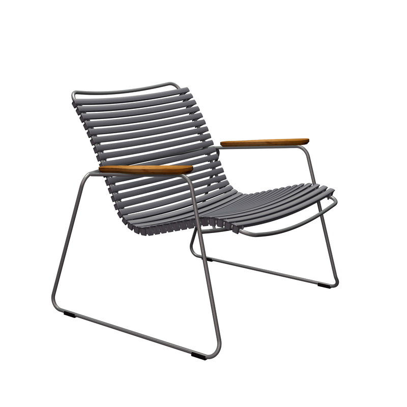 HOUE - CLICK Roomy Outdoor Lounge Chair | dunkelgrau