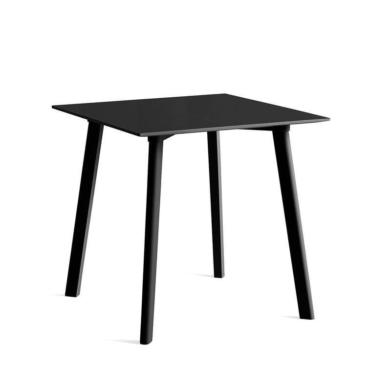 HAY - Copenhague CPH Deux 210 Esstisch | 75 x 75 cm / Buche schwarz gebeizt/Laminat ink black