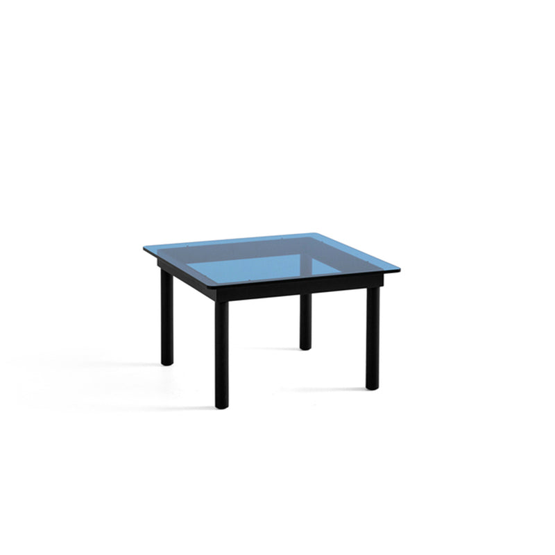 HAY - Kofi Couchtisch mit Glasplatte | 60 x 60 cm / schwarz / klar
