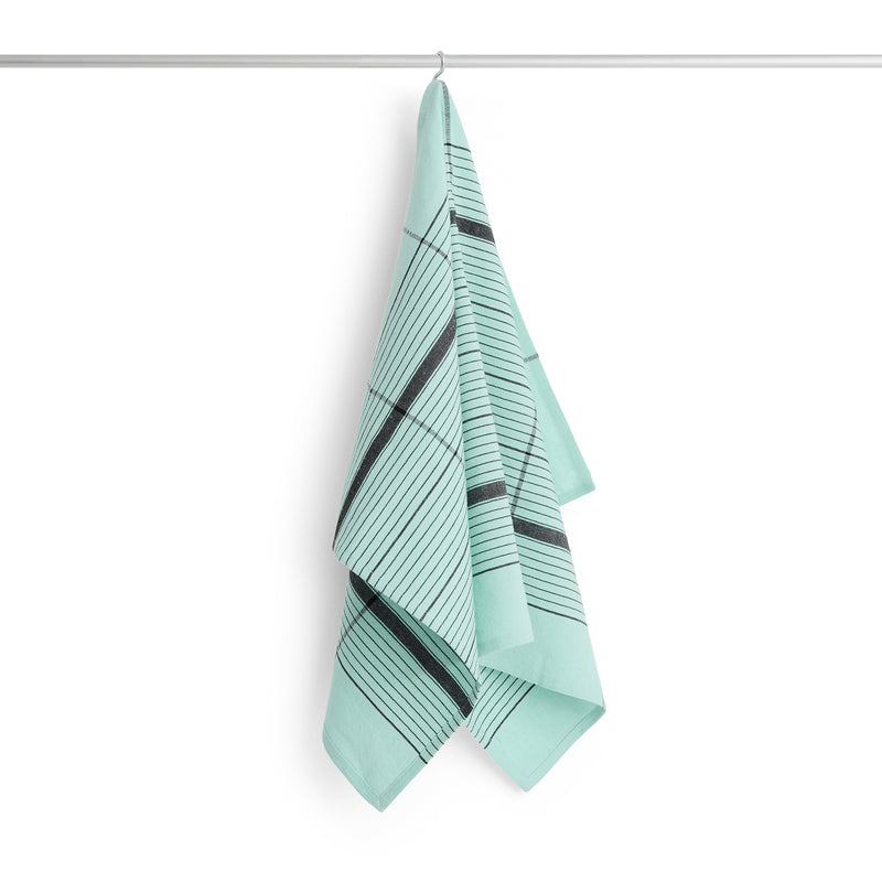 HAY - Linear Geschirrtuch | turquoise