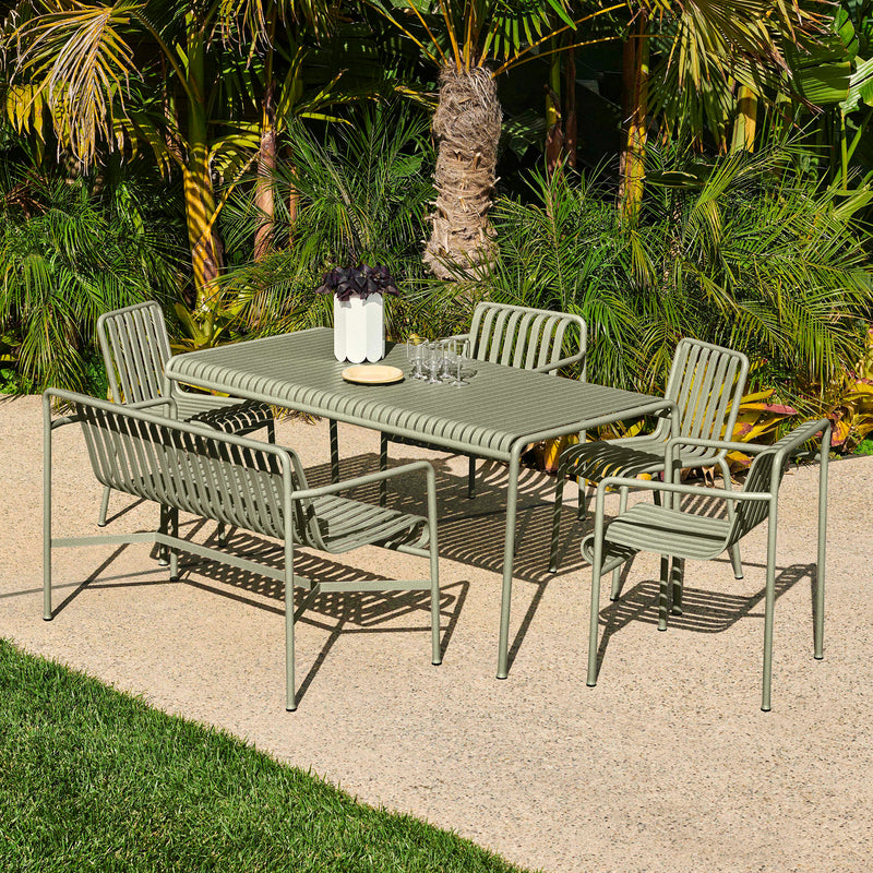 HAY - Palissade Tisch + 4x Dining Armchair
