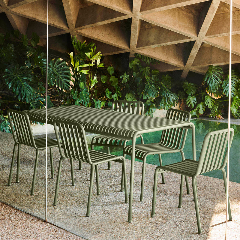 HAY - Palissade Tisch + 4x Dining Armchair