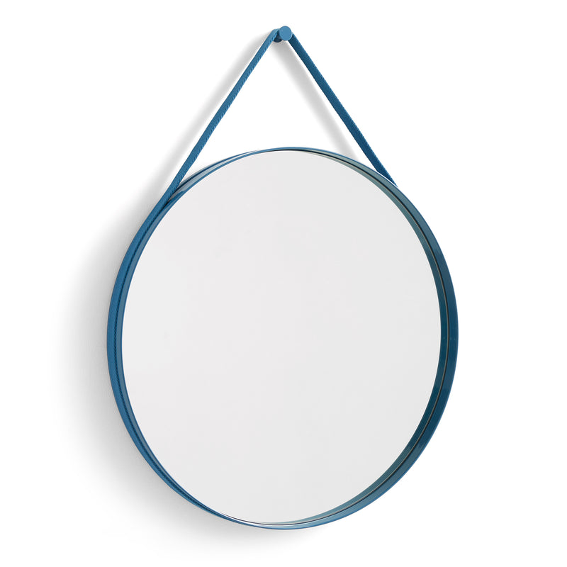 HAY - Strap Mirror | Ø 70 cm / blue