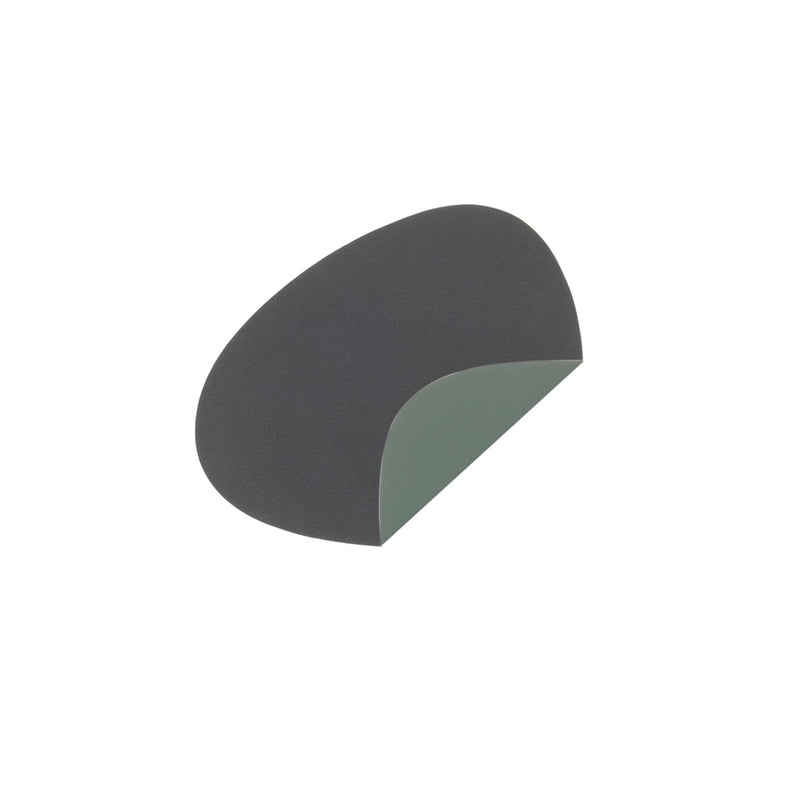 Lind DNA - Glasuntersetzer Curve Double | Cloud anthrazit/Nupo pastellgrün