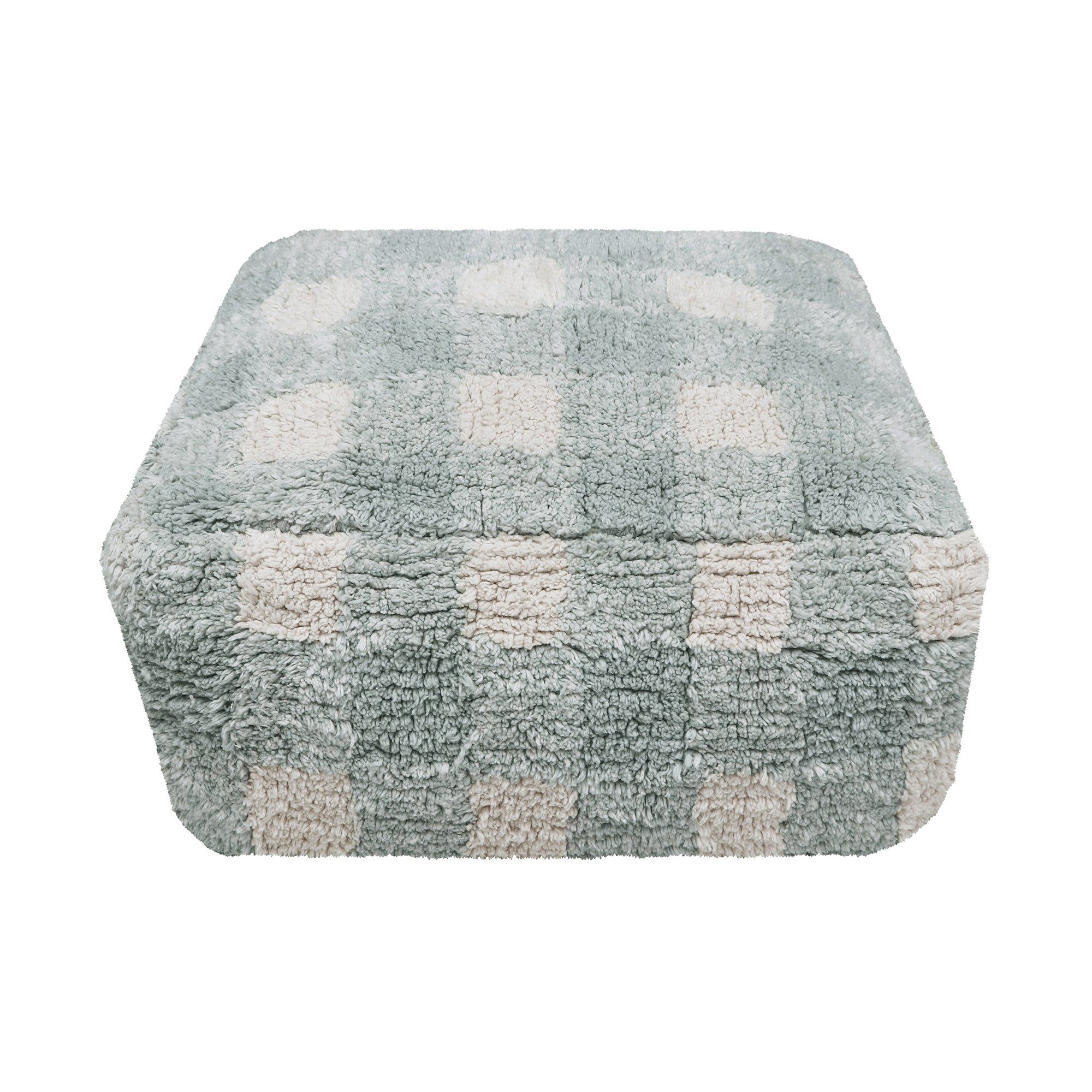 Lorena Canals - Vichy Pouf | salbei blau