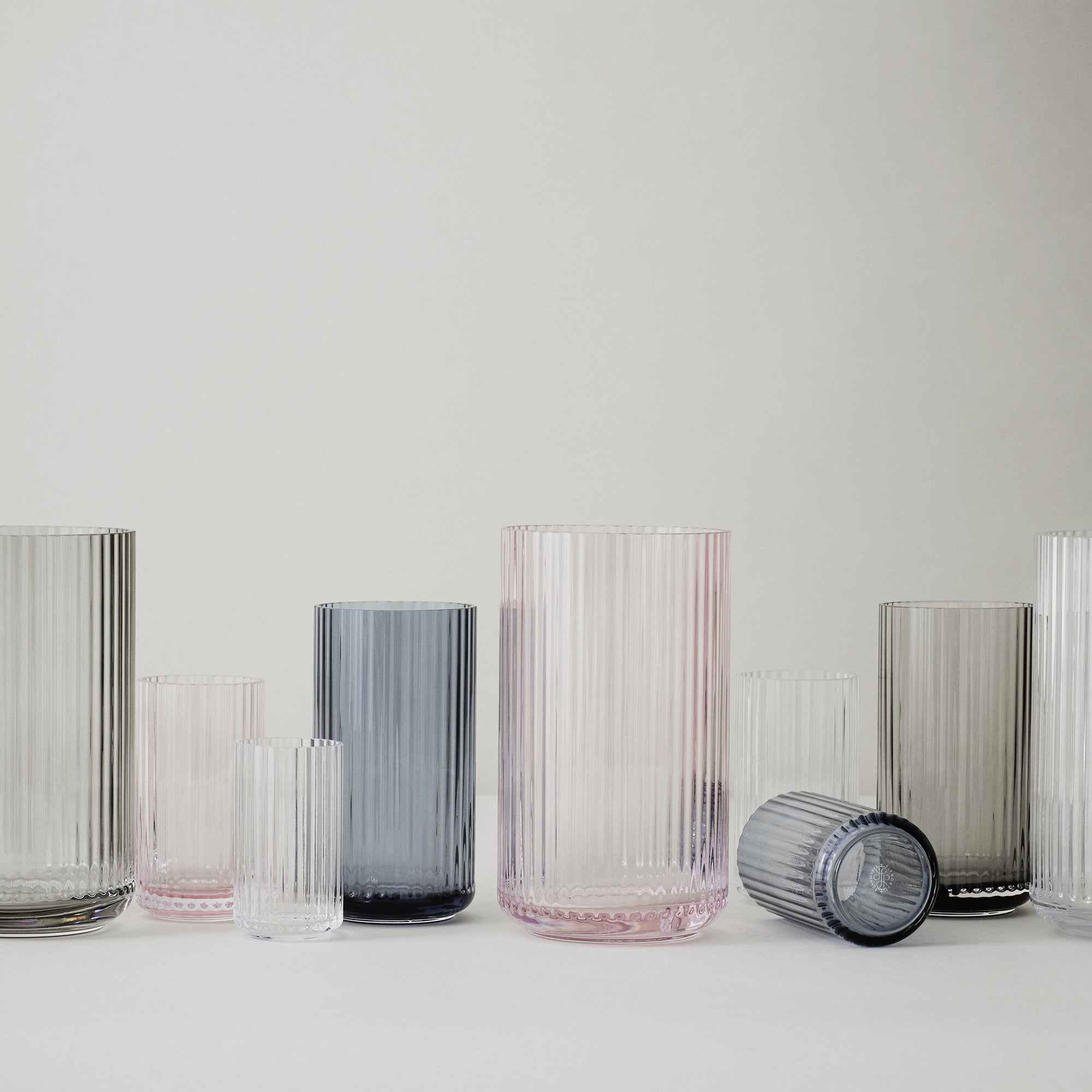 Lyngby Porcelæn - Glasvase H 15,5 cm | transparent
