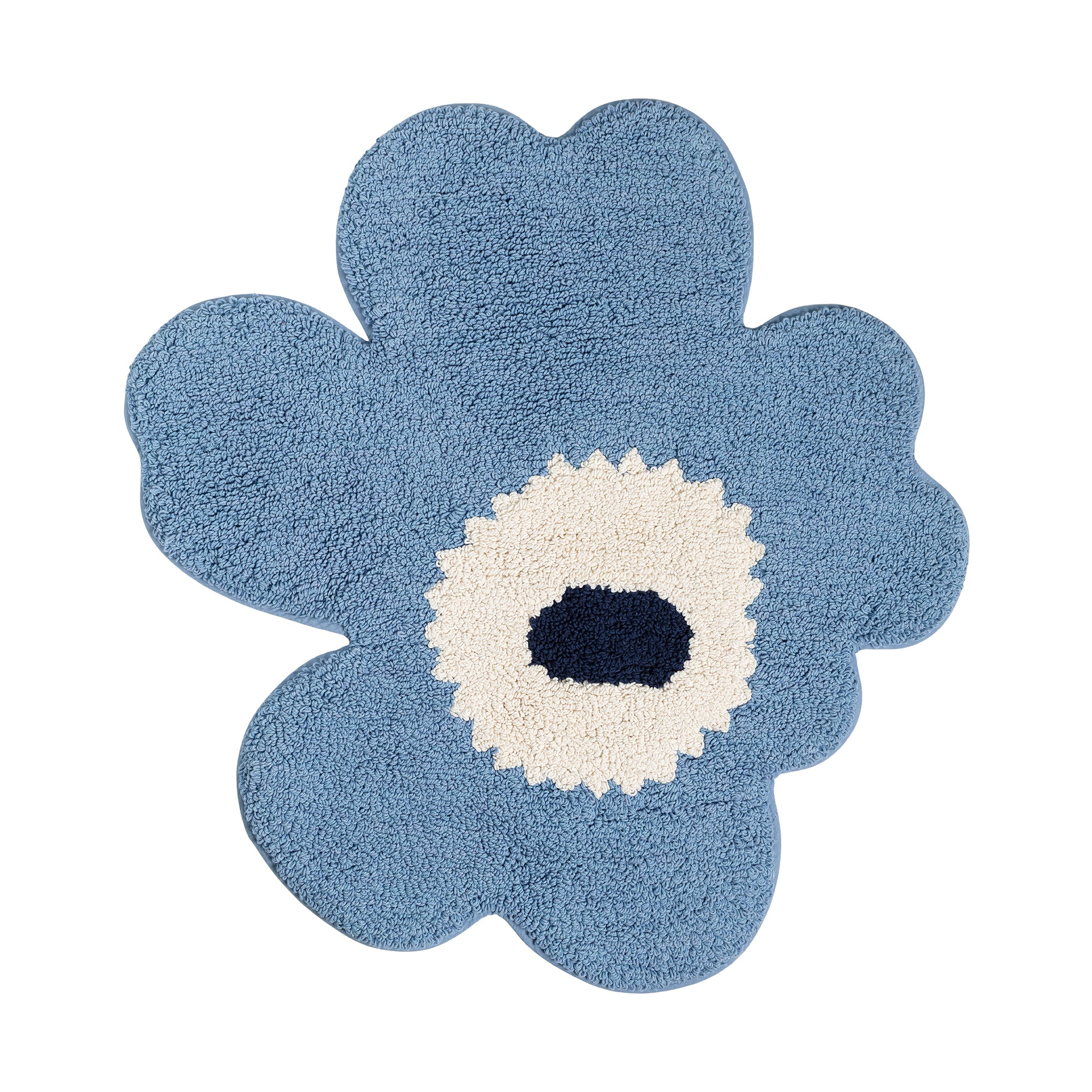 Marimekko - Unikko Badematte | light blue/off white/navy