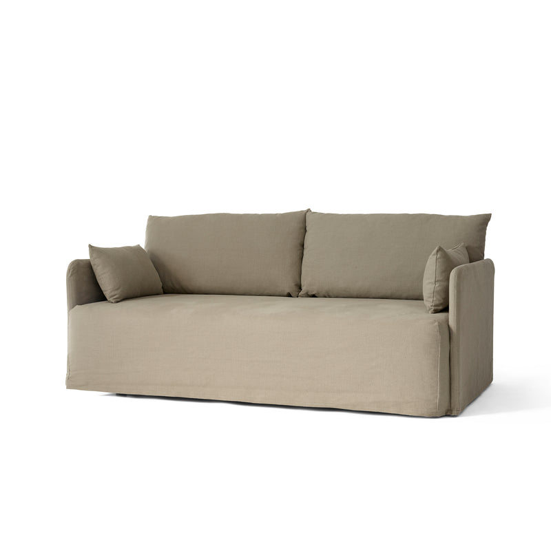 Audo - Offset Sofa mit abnehmbarem Bezug | Cotlin poppy seed / 2-Sitzer