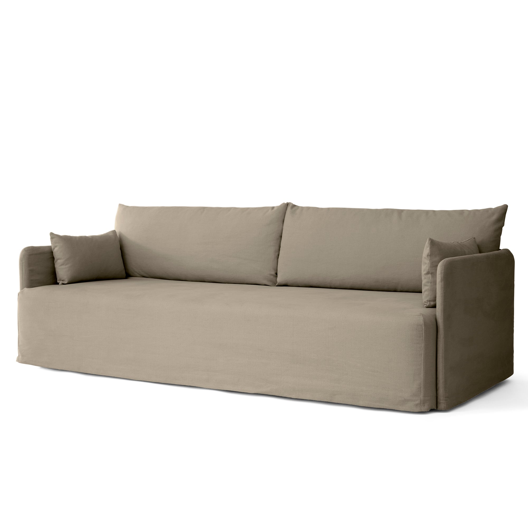 Audo - Offset Sofa mit abnehmbarem Bezug | Cotlin poppy seed / 3-Sitzer