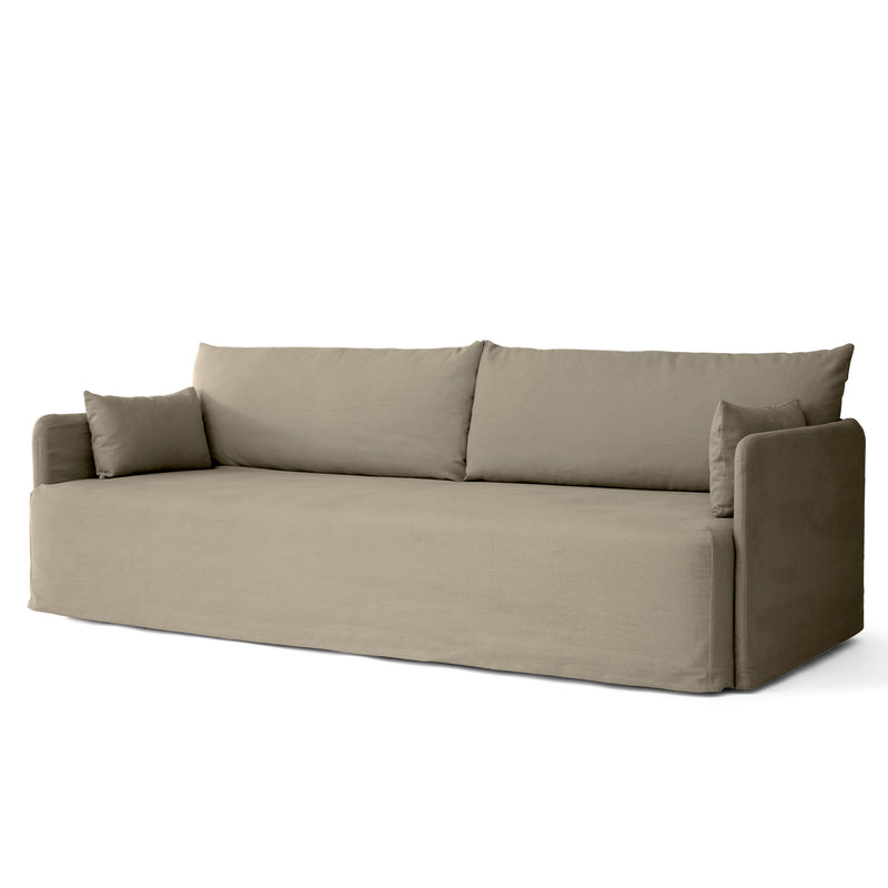 Audo - Offset Sofa mit abnehmbarem Bezug | Cotlin poppy seed / 3-Sitzer