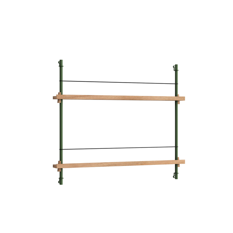 Moebe - Zeitungsregal | Eiche natur / 85 x 65 cm / pine green