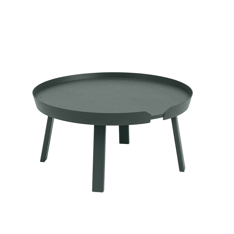 Muuto - Around Couchtisch | Ø 72 cm / dunkelgrün