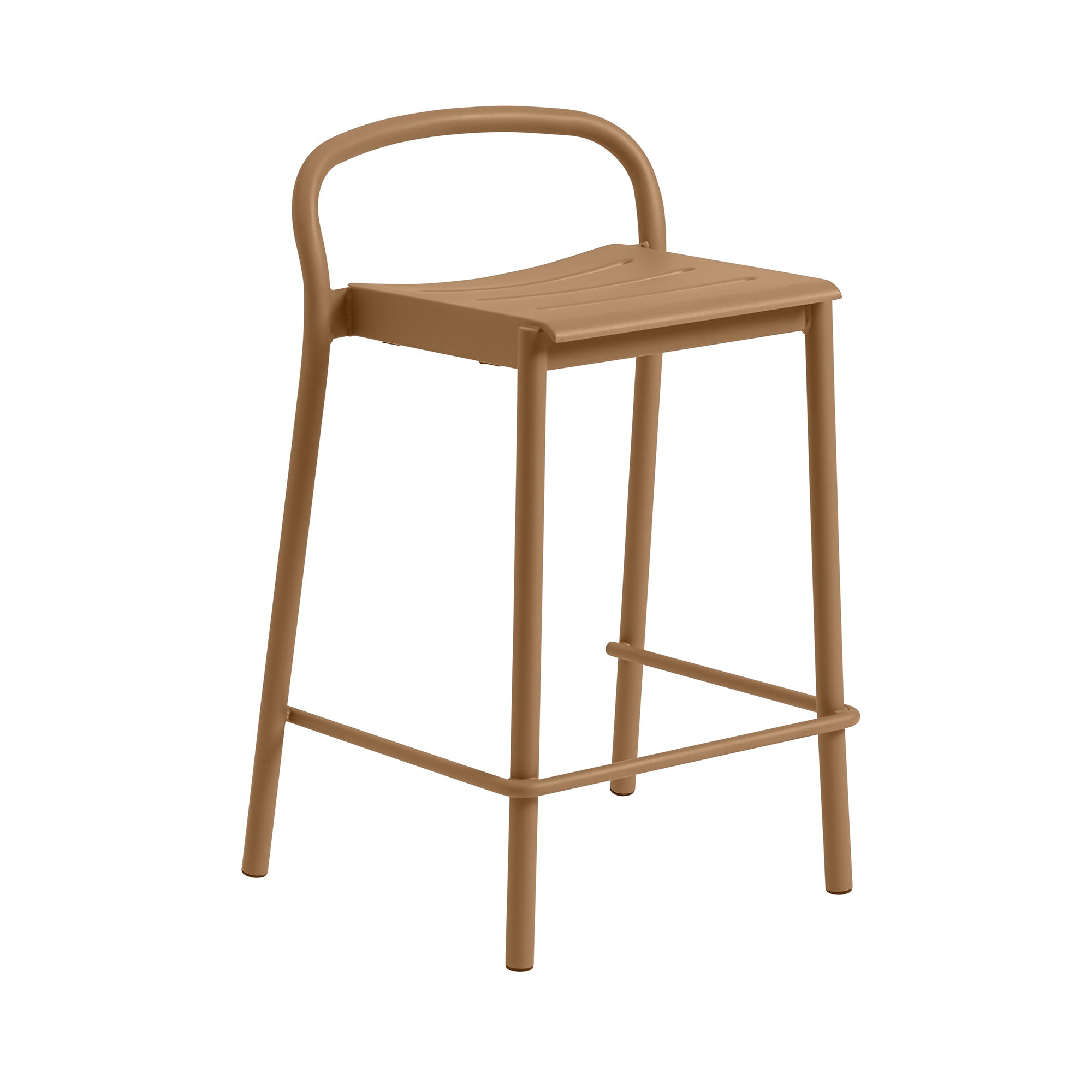 Muuto - Linear Steel Barhocker Outdoor | 65 cm / orange