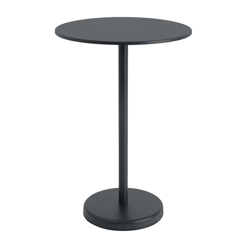 Muuto - Linear Steel Bistrotisch | Ø 70 x H 105 cm / schwarz